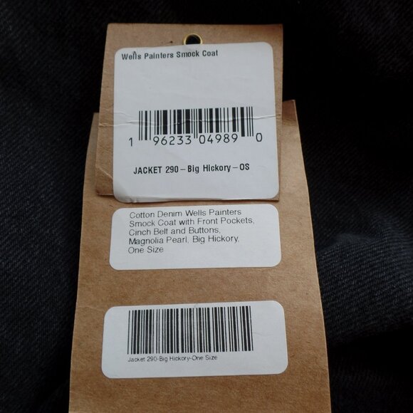 Magnolia Pearl WELLS BIG HICKORY Stripe Sanforized Smock Denim Jacket NWT - Picture 9 of 10